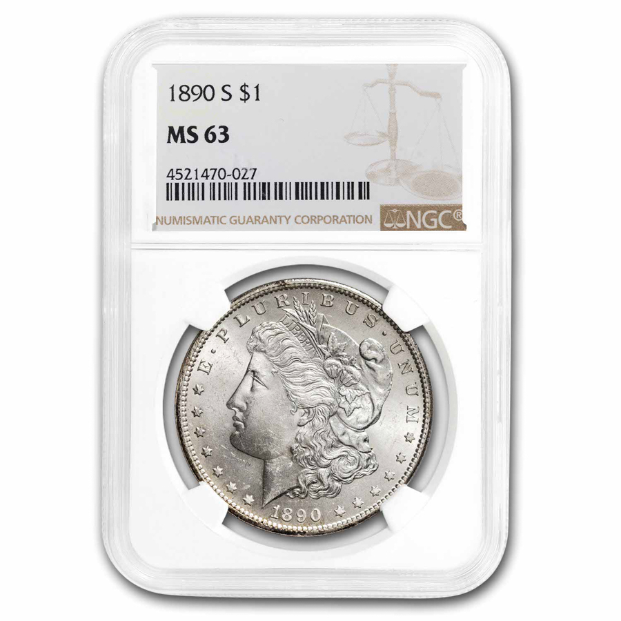 Buy 1890-S Morgan Dollar MS-63 NGC