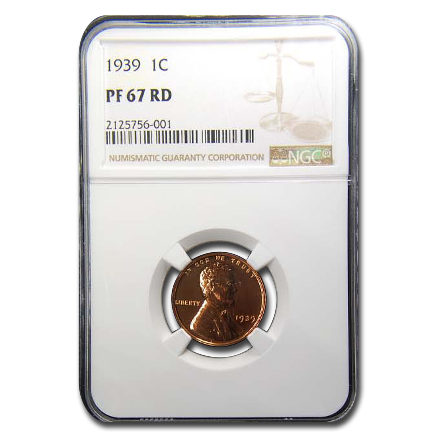 Buy 1939 Lincoln Cent PF-67 NGC (Red)