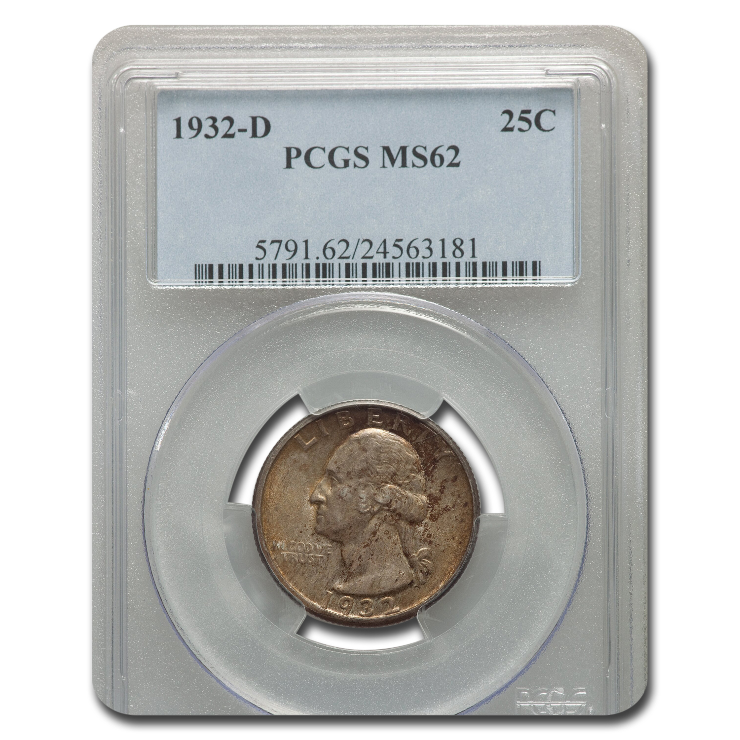 Buy 1932-D Washington Quarter MS-62 PCGS