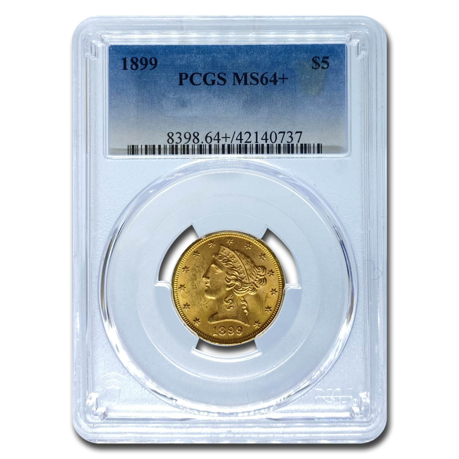 Buy 1899 $5 Liberty Gold Half Eagle MS-64+ PCGS (Plus) - Click Image to Close