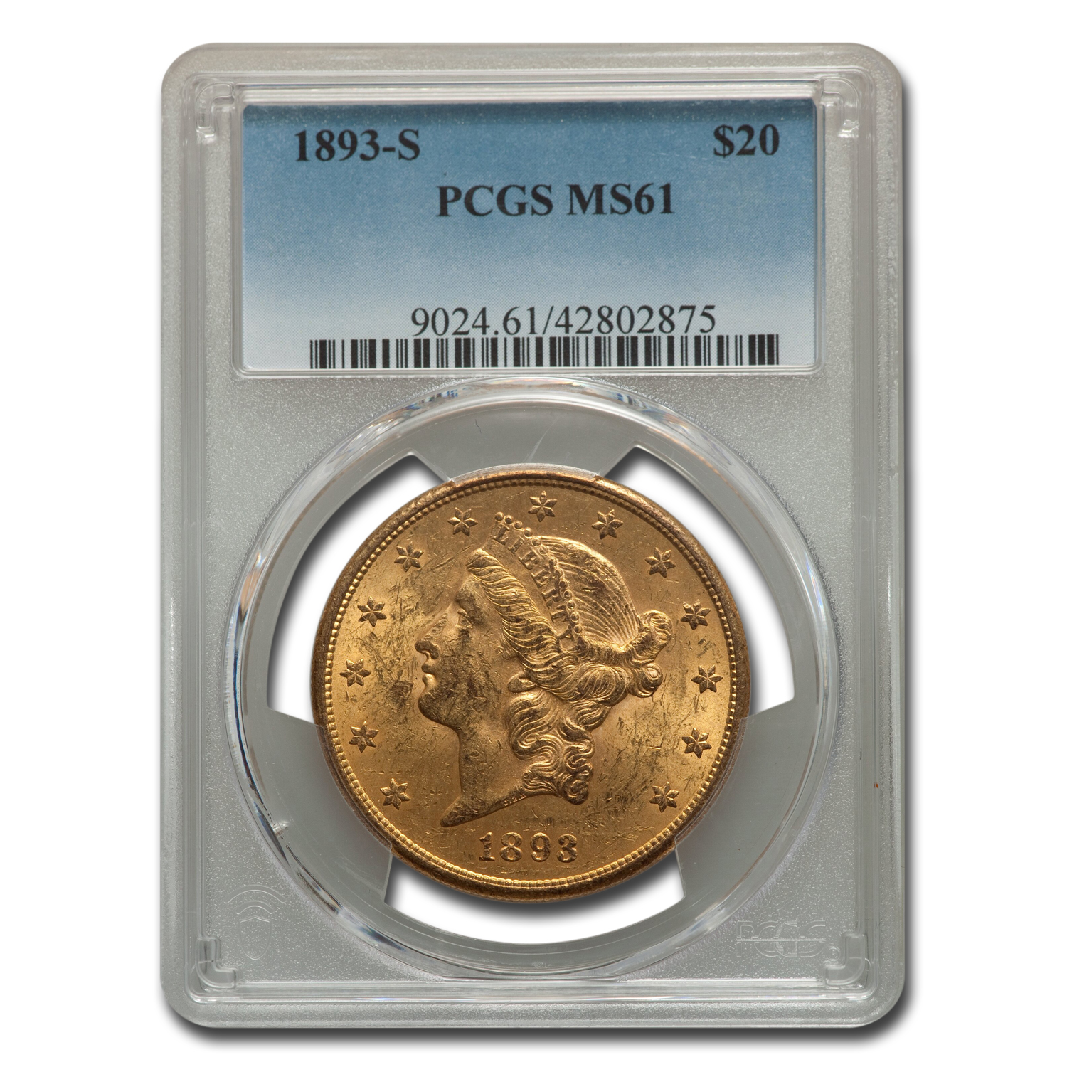Buy 1893-S $20 Liberty Gold Double Eagle MS-61 PCGS