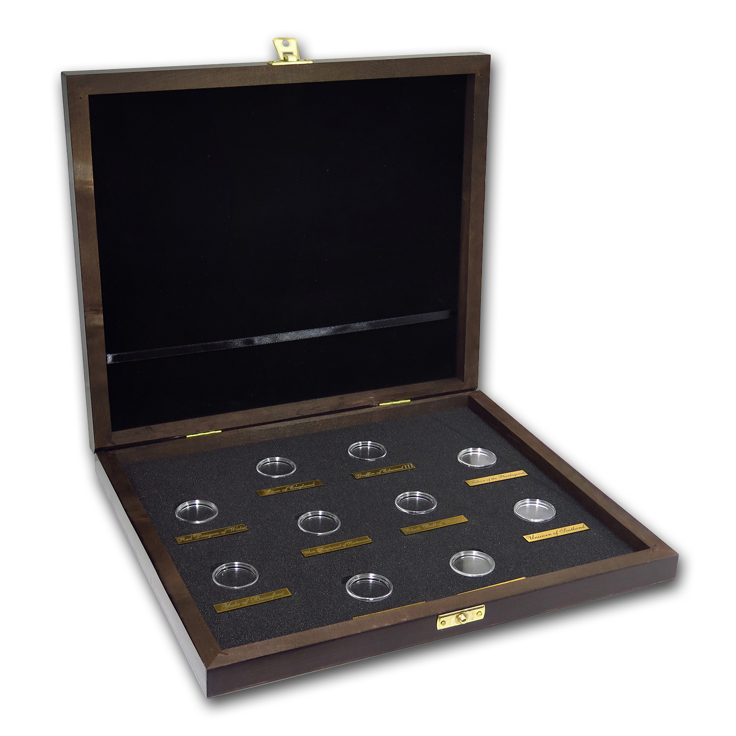 Buy Wooden Presentation Box - GB 1/4 oz Gold Queen's Beasts Series - Click Image to Close