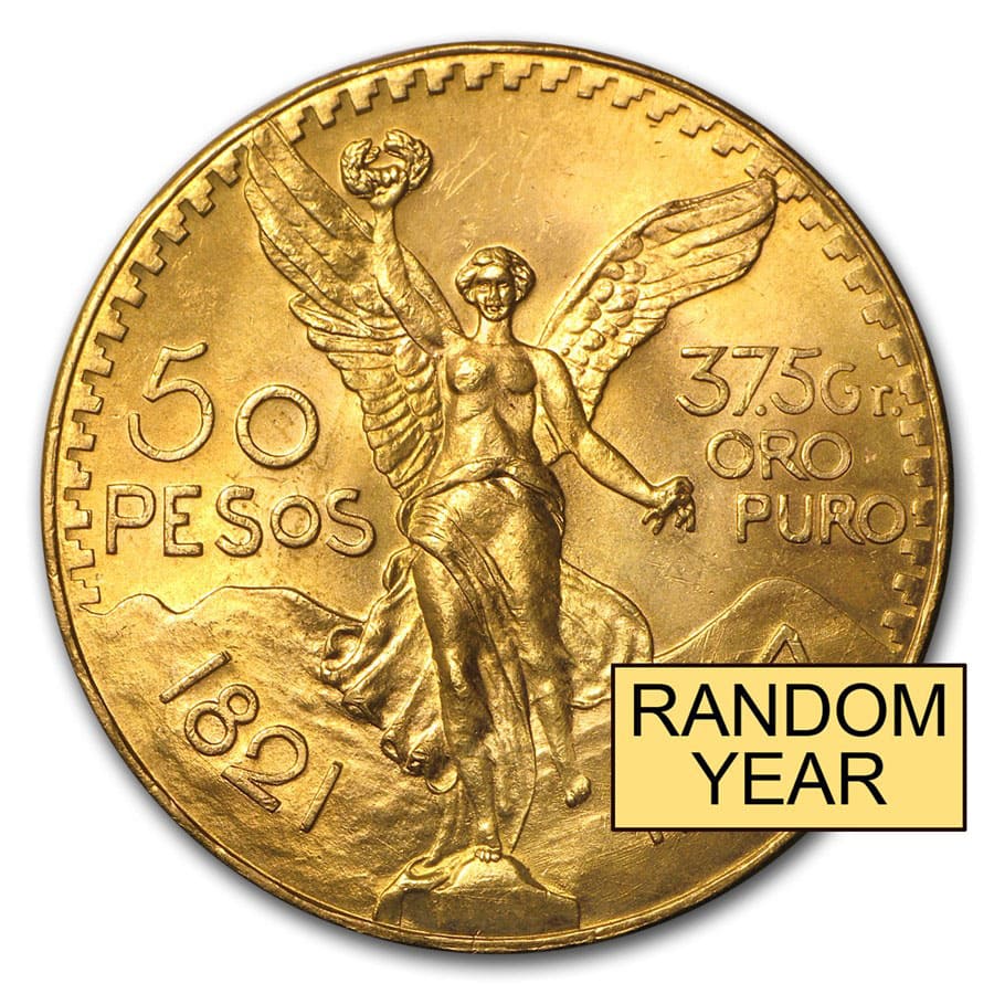 Buy Mexico Gold 50 Pesos (Random) AU-BU