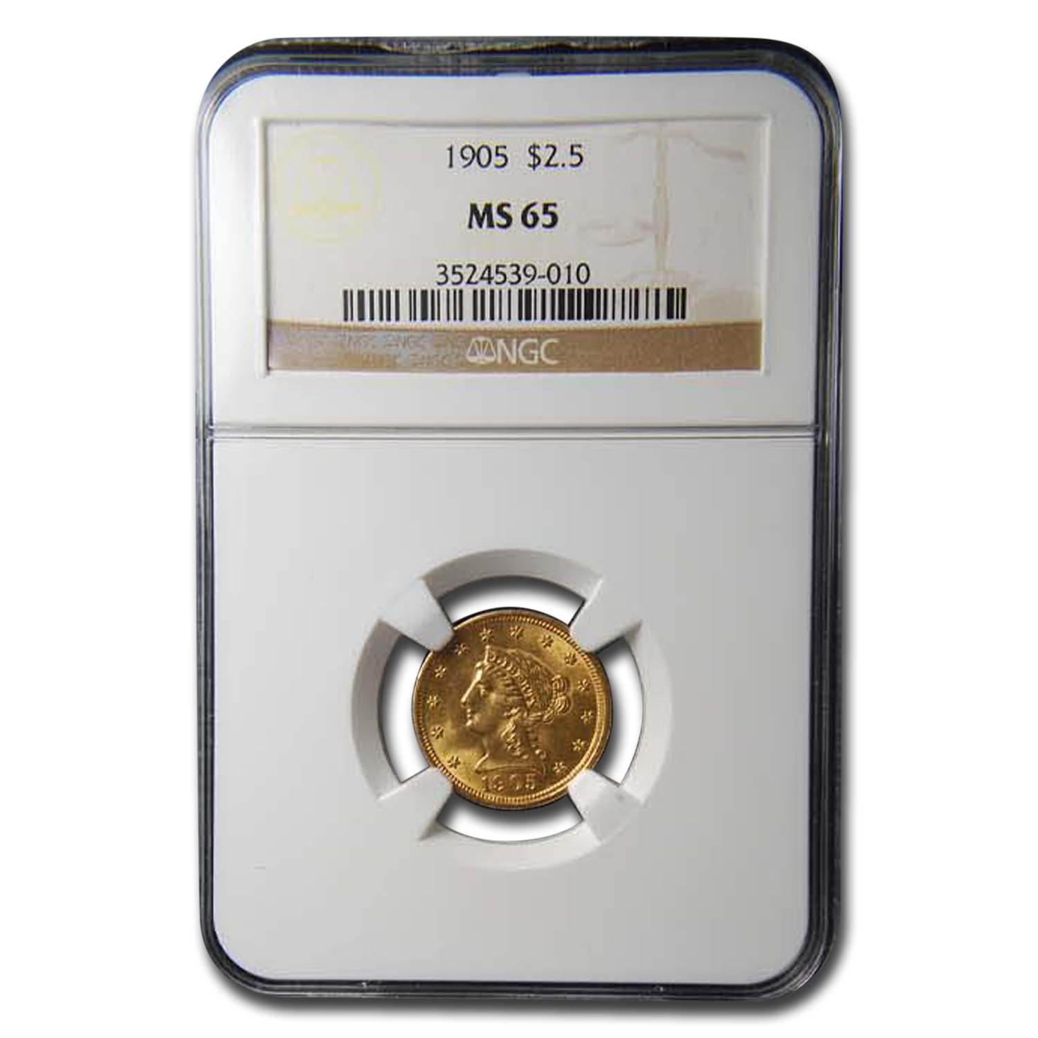 Buy 1905 $2.50 Liberty Gold Quarter Eagle MS-65 NGC