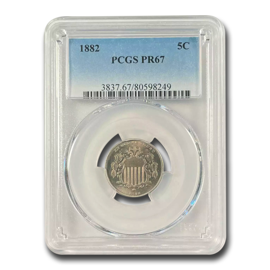 Buy 1882 Shield Nickel PR-67 PCGS