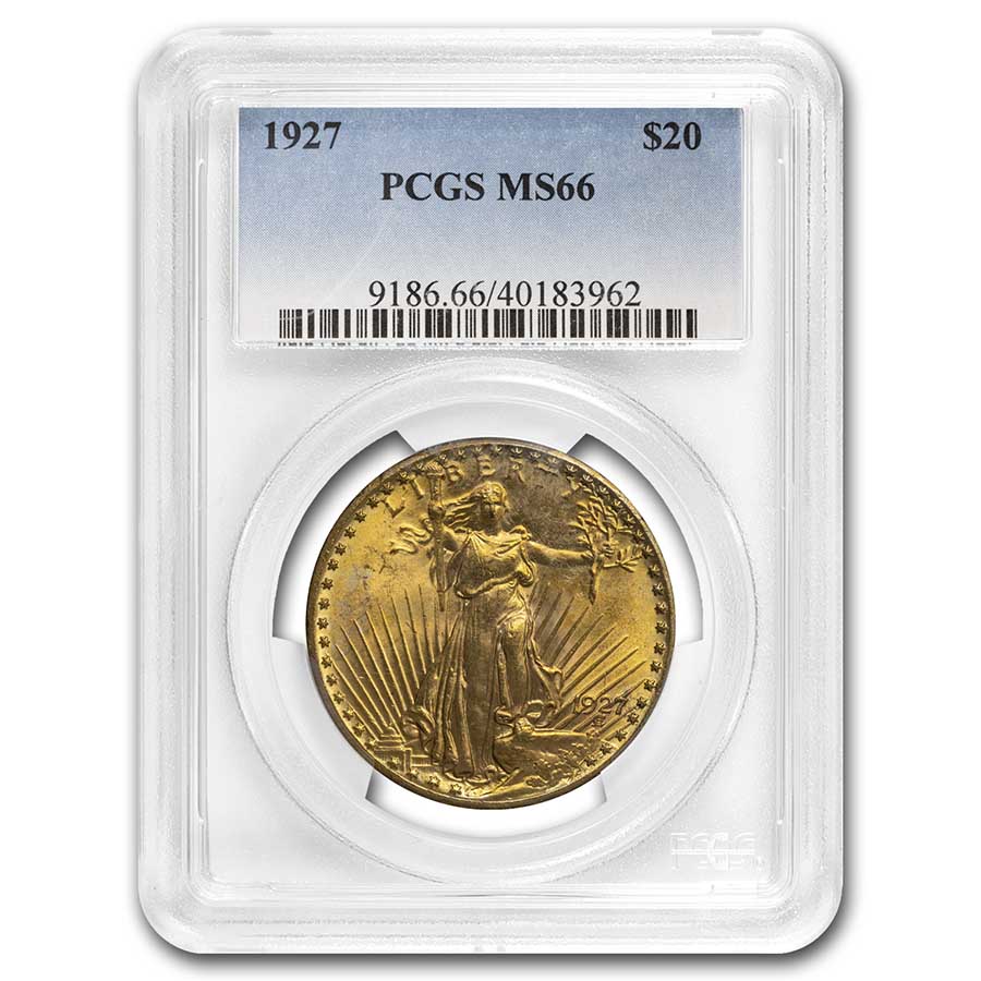 Buy 1927 $20 Saint-Gaudens Gold Double Eagle MS-66 PCGS