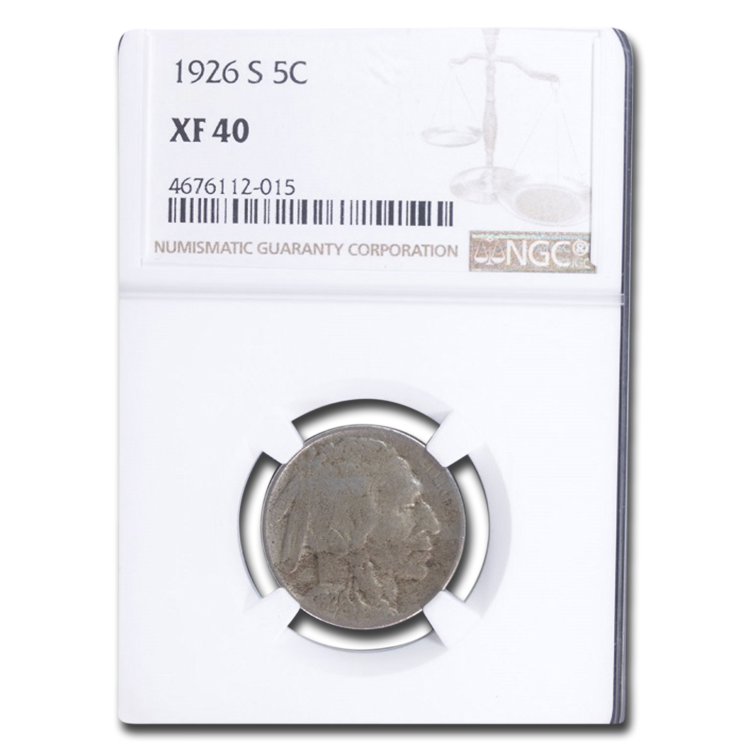 Buy 1926-S Buffalo Nickel XF-40 NGC