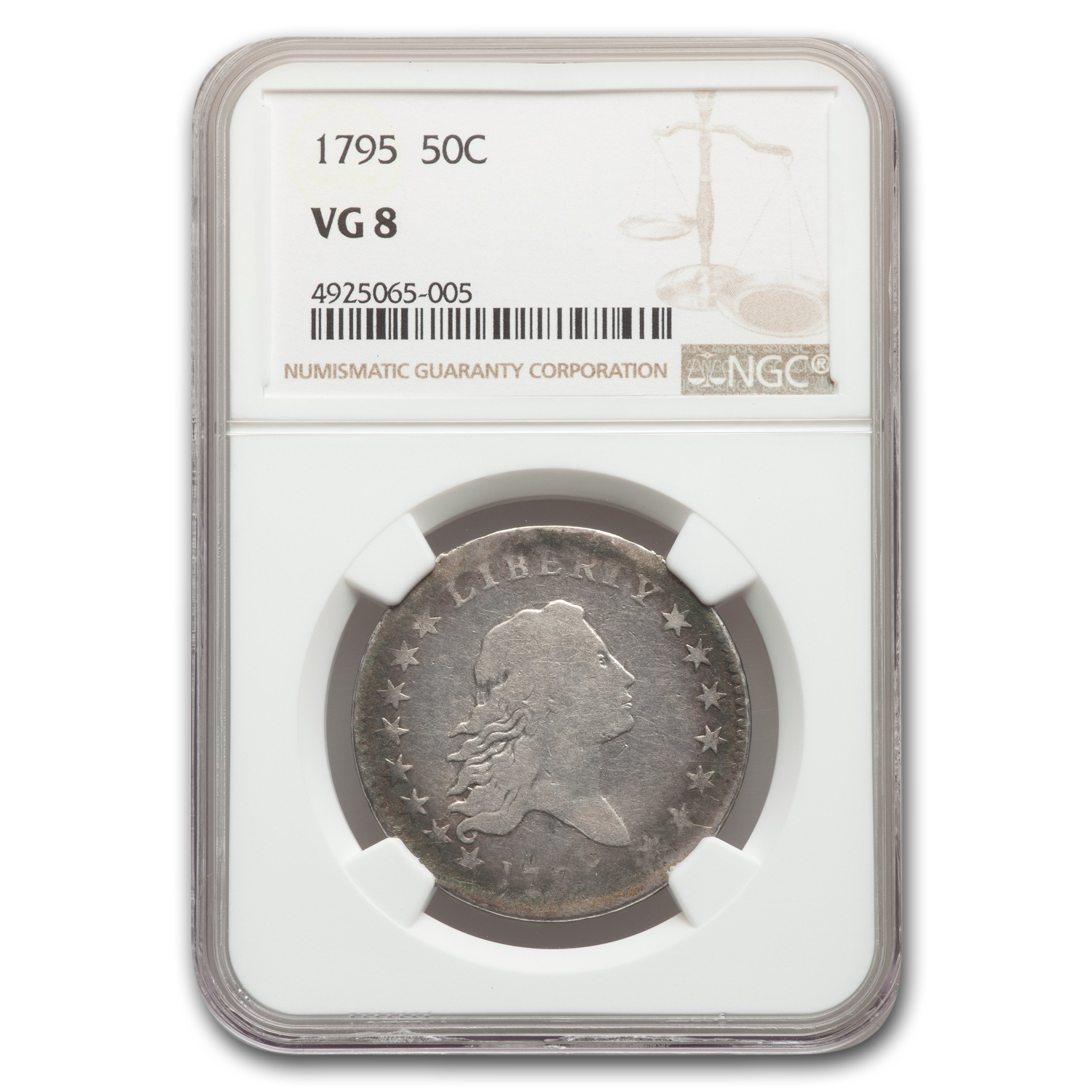 Buy 1795 Flowing Hair Half Dollar VG-8 NGC