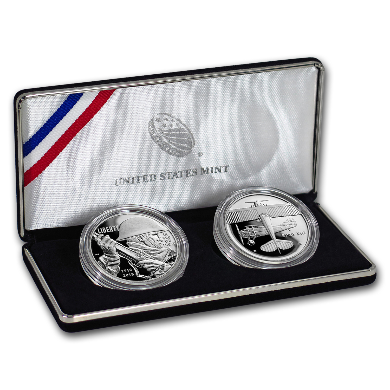 Buy 2018 World War I Centennial Silver Dollar Air Service Medal Set