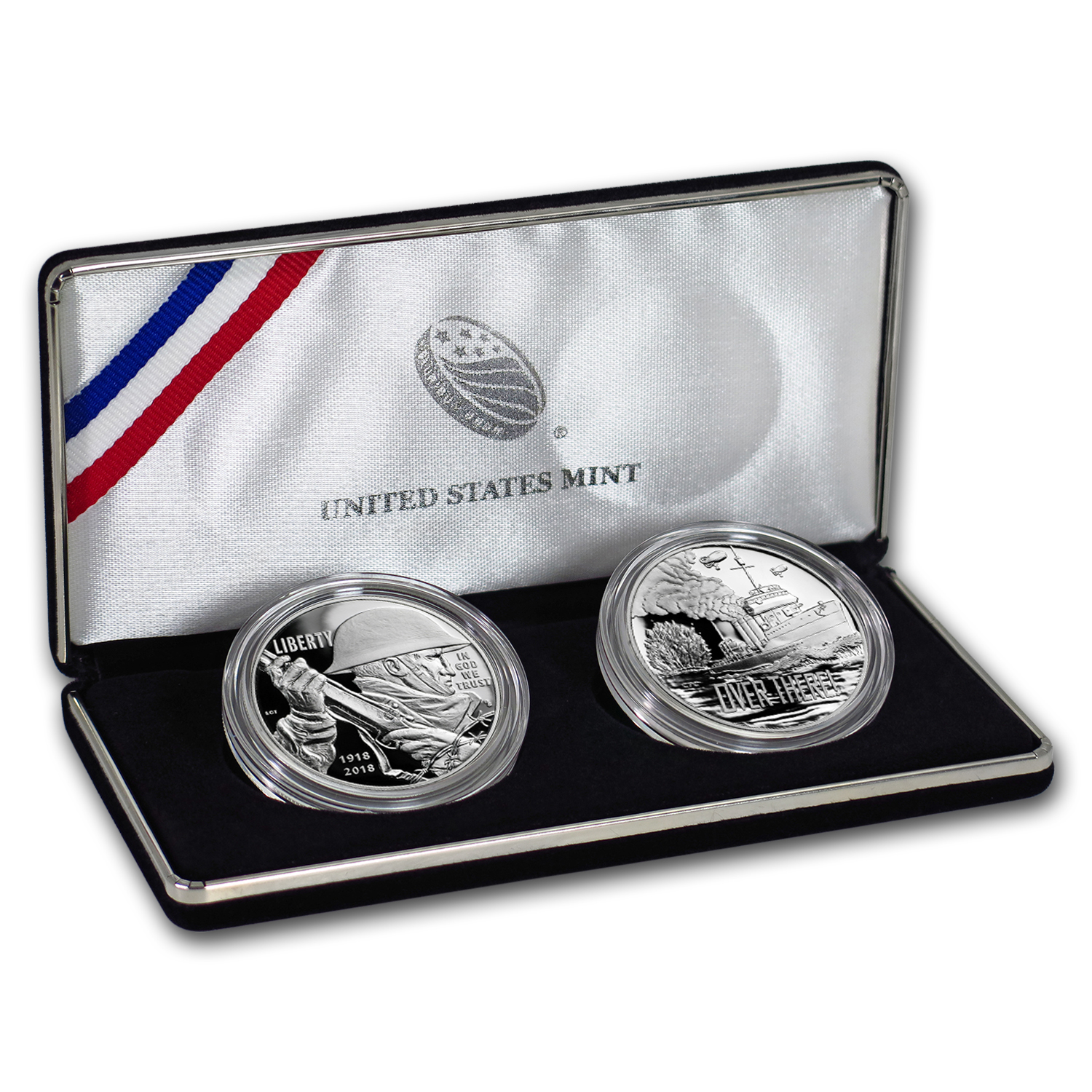 Buy 2018 World War I Centennial Silver Dollar Navy Medal Set