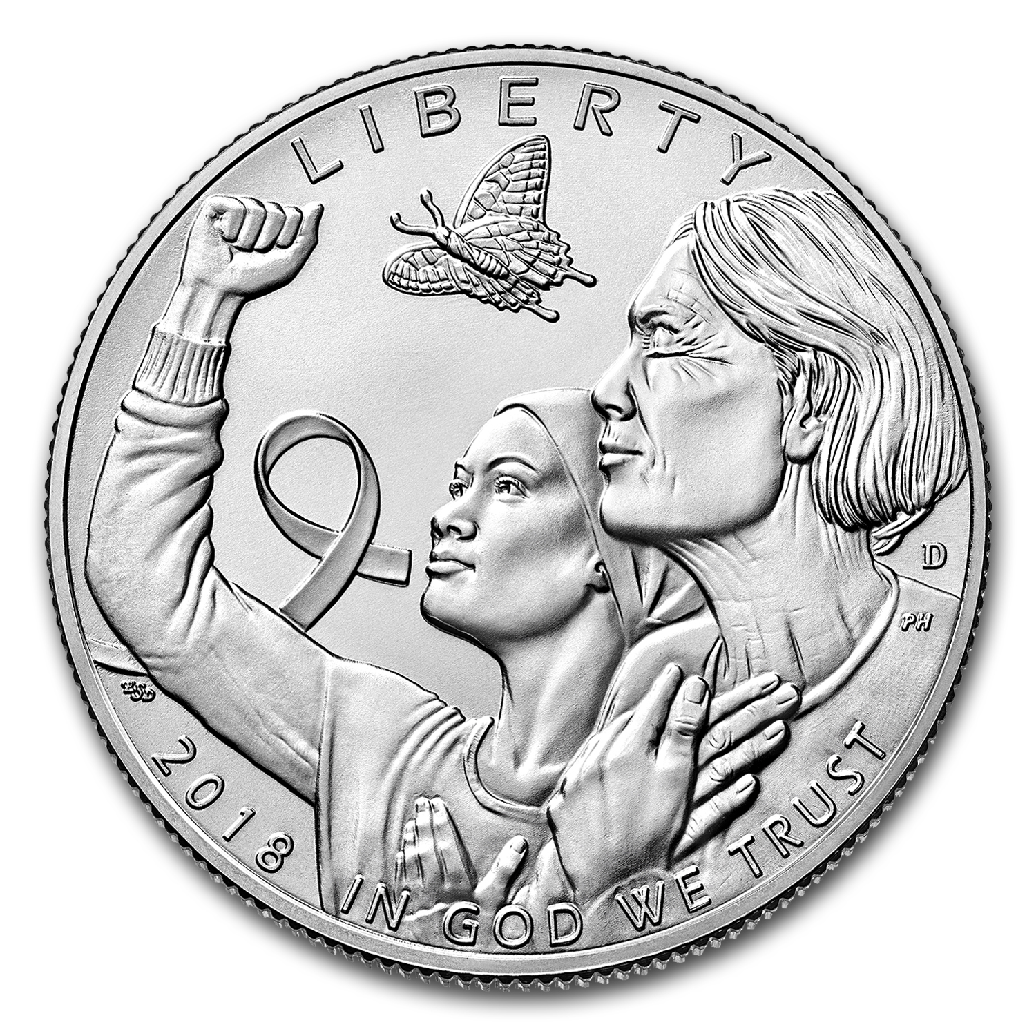 Buy 2018-D Breast Cancer Awareness Clad 1/2 Dollar BU (Box & COA)