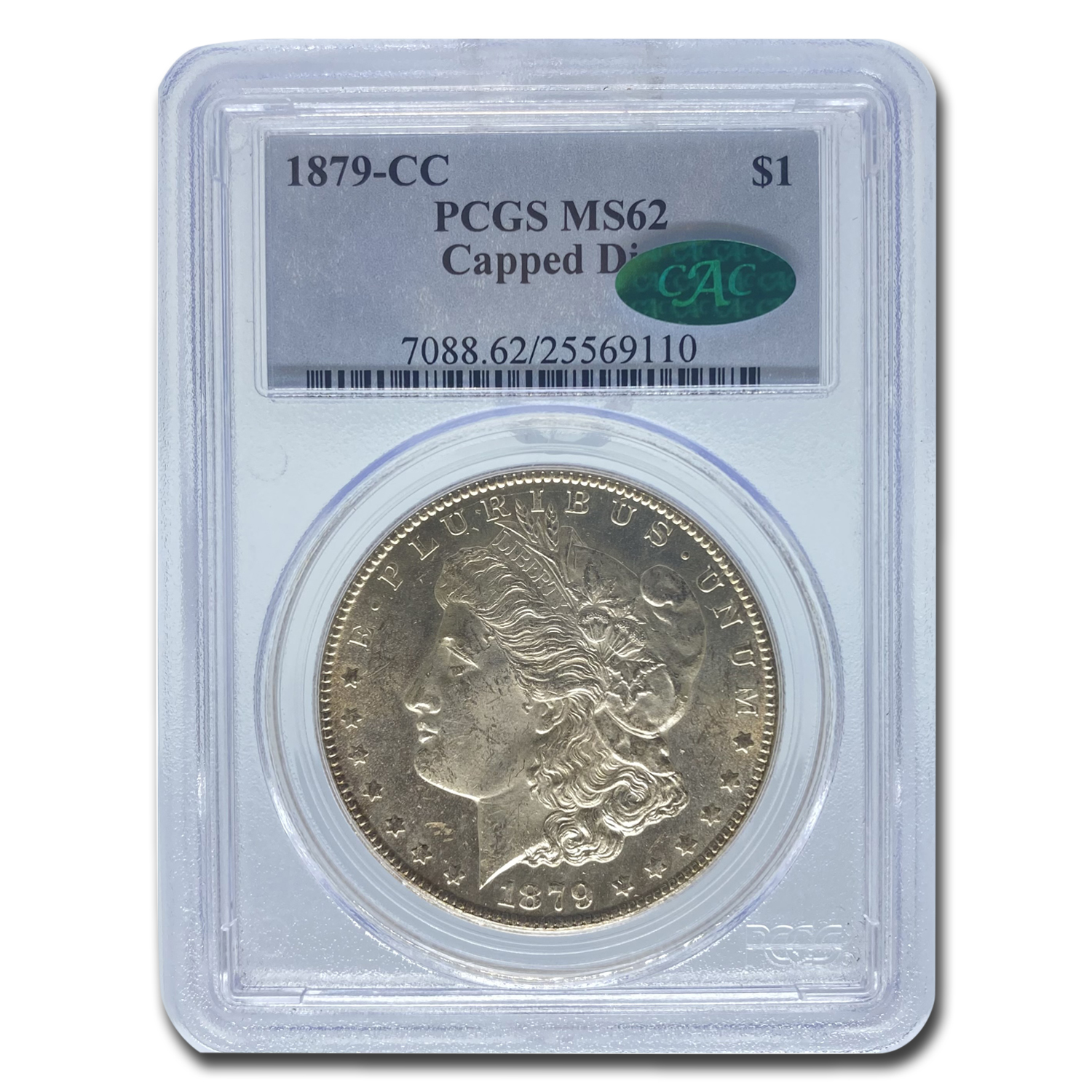 Buy 1879-CC Morgan Dollar MS-62 PCGS CAC (Capped Die)