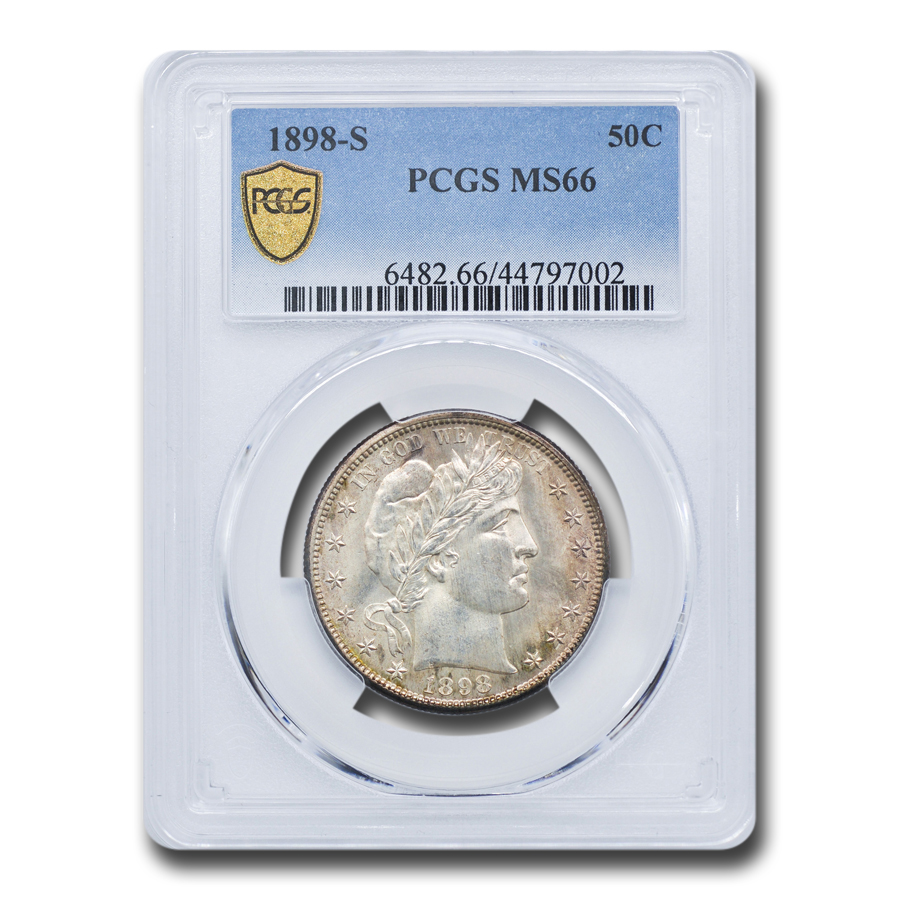 Buy 1898-S Barber Half Dollar MS-66 PCGS