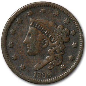Buy 1838 Large Cent VG