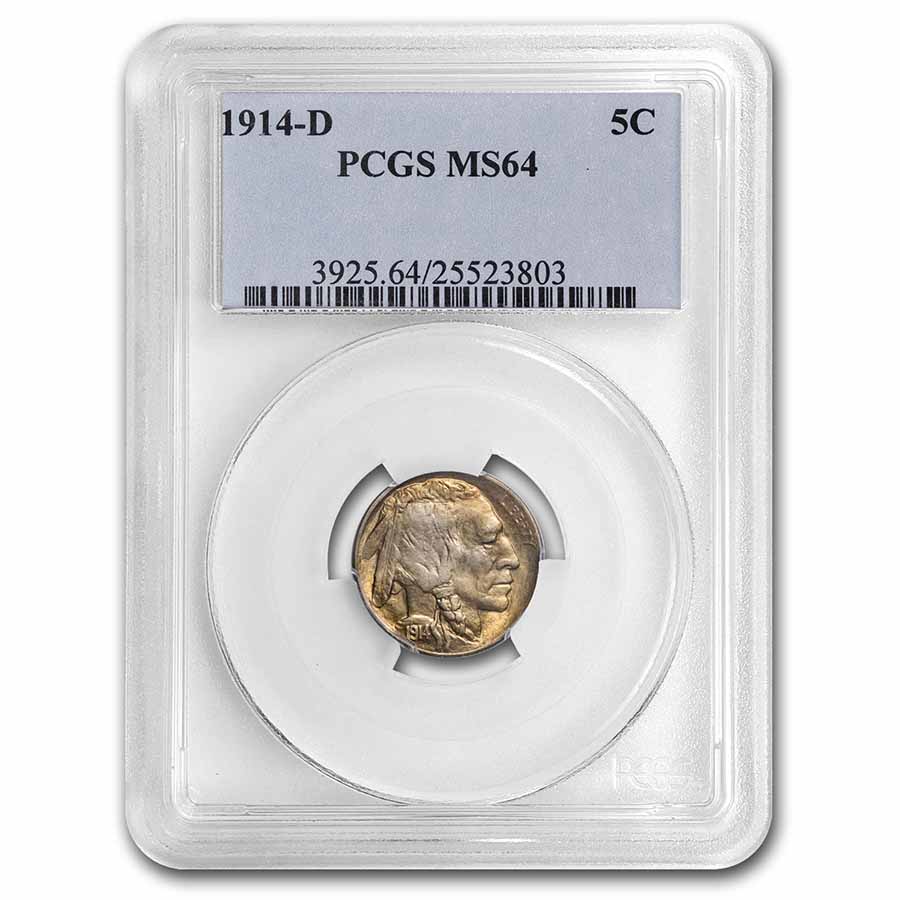 Buy 1914-D Buffalo Nickel MS-64 PCGS