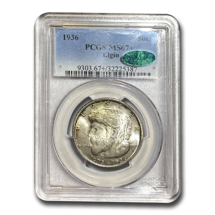 Buy 1936 Elgin, Illinois Centennial Half MS-67+ PCGS CAC