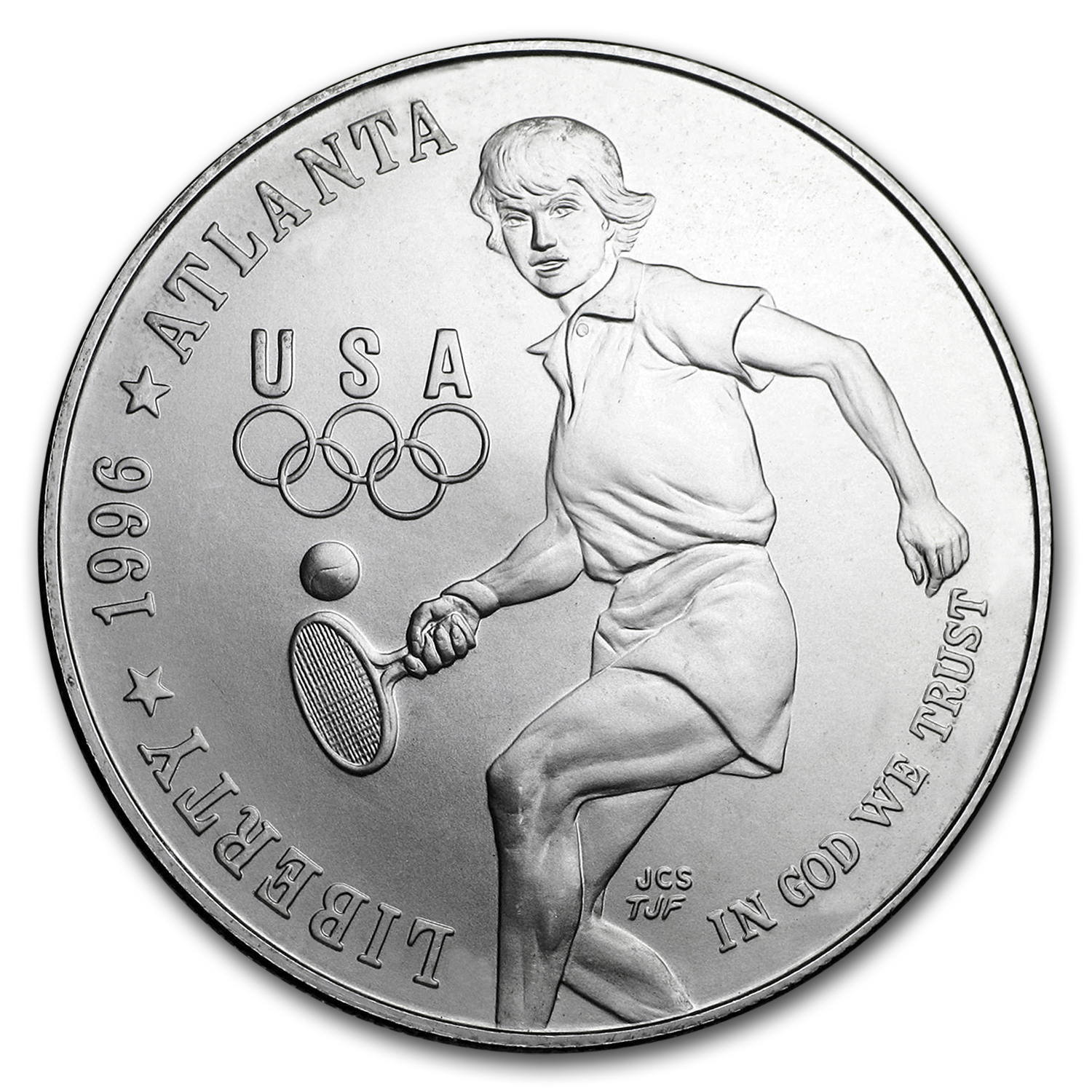 Buy 1996-D Olympic Tennis $1 Silver Commem BU (Capsule Only)