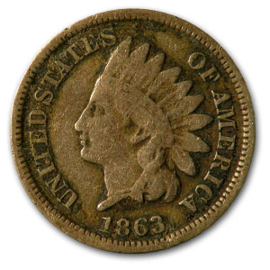 Buy 1863 Indian Head Cent VG