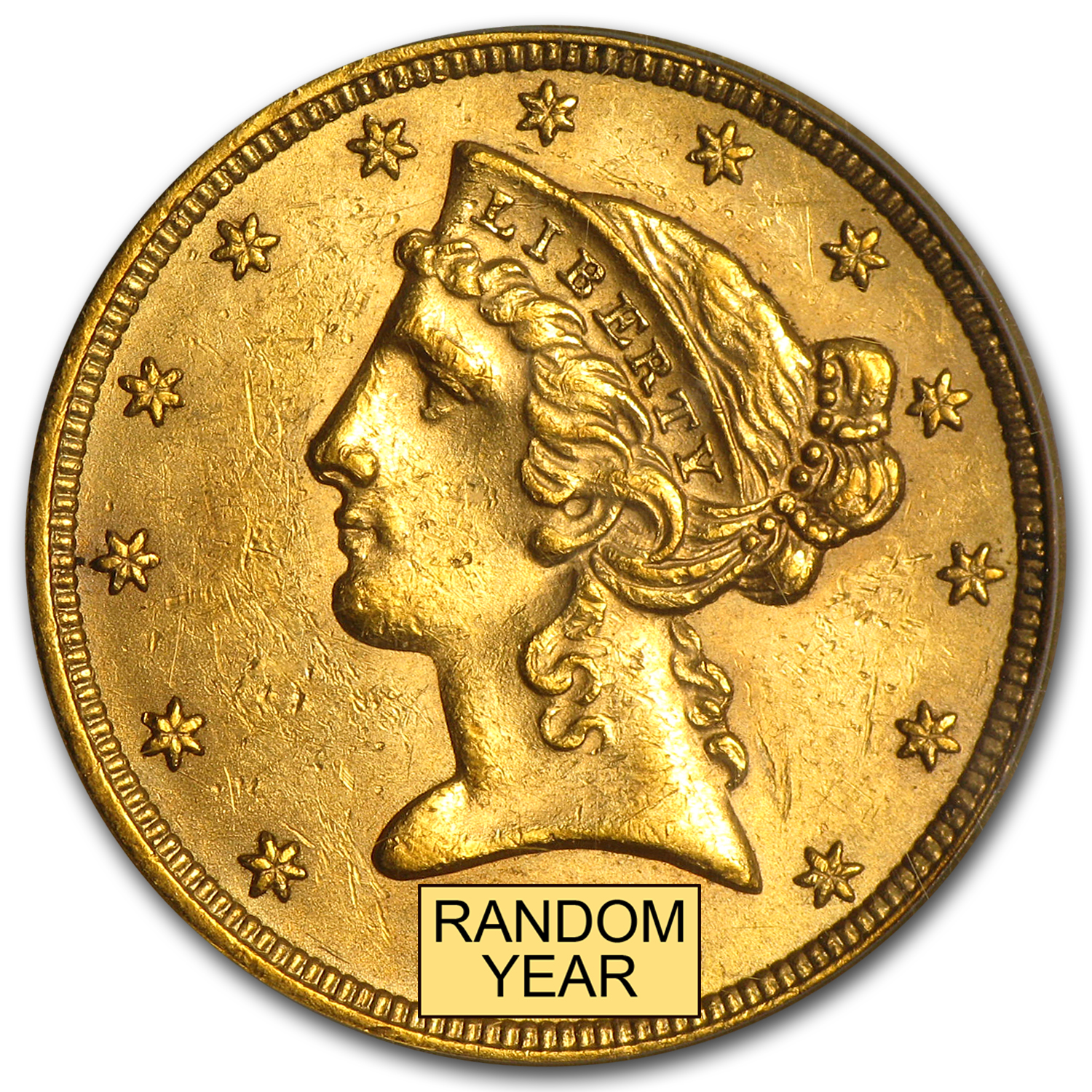 Buy $5 Liberty Gold Half Eagle BU (Random Year)