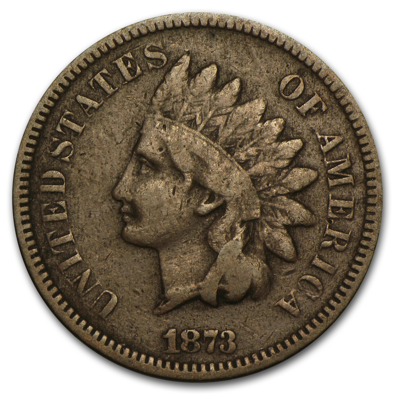 Buy 1873 Indian Head Cent Open 3 VG