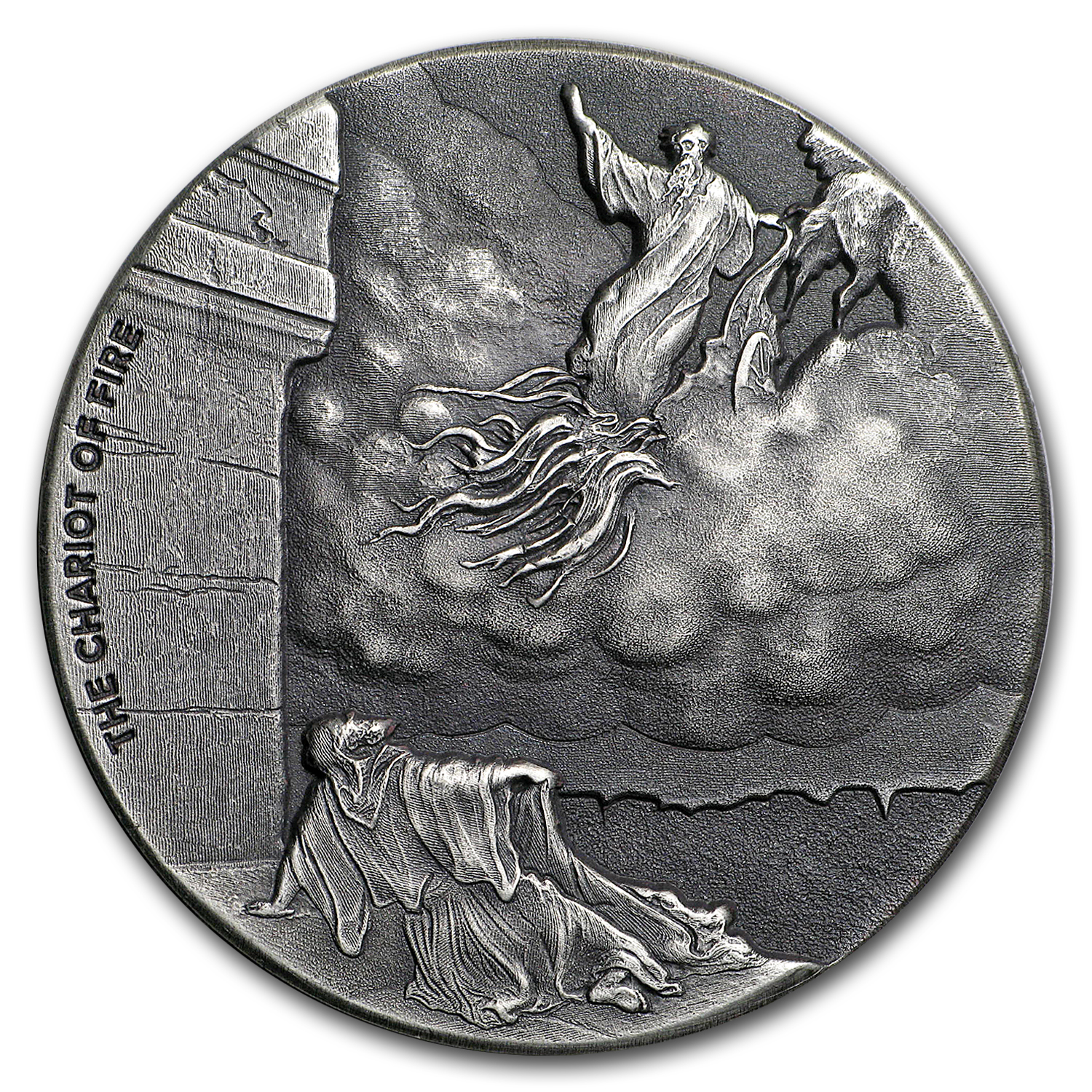 Buy 2018 2 oz Silver Coin - Biblical Series (Chariot of Fire) - Click Image to Close