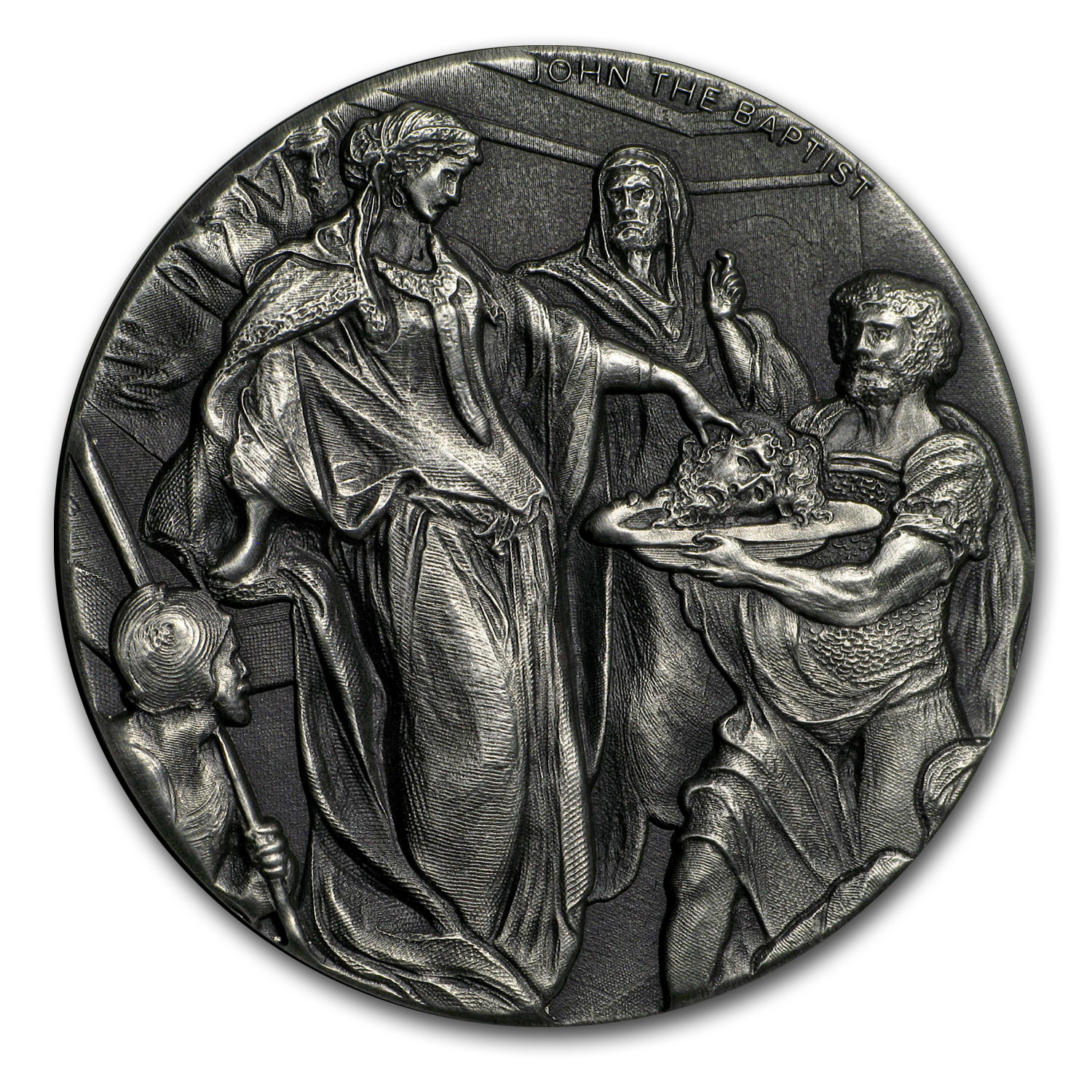 Buy 2018 2 oz Silver Coin - Biblical Series (John the Baptist) - Click Image to Close