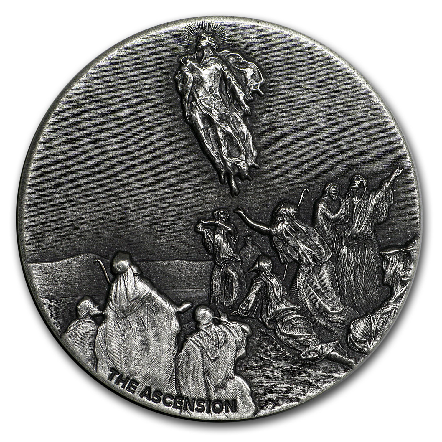 Buy 2018 2 oz Silver Coin - Biblical Series (Ascension of Christ) - Click Image to Close