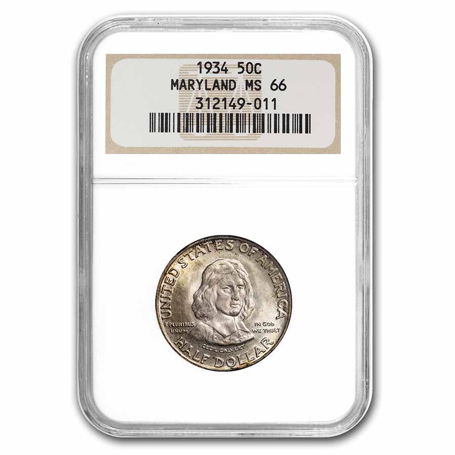 Buy 1934 Maryland Tercentenary Half Dollar MS-66 NGC