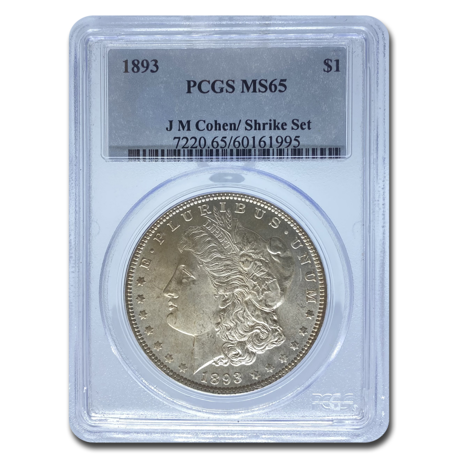 Buy 1893 Morgan Dollar MS-65 PCGS - Click Image to Close