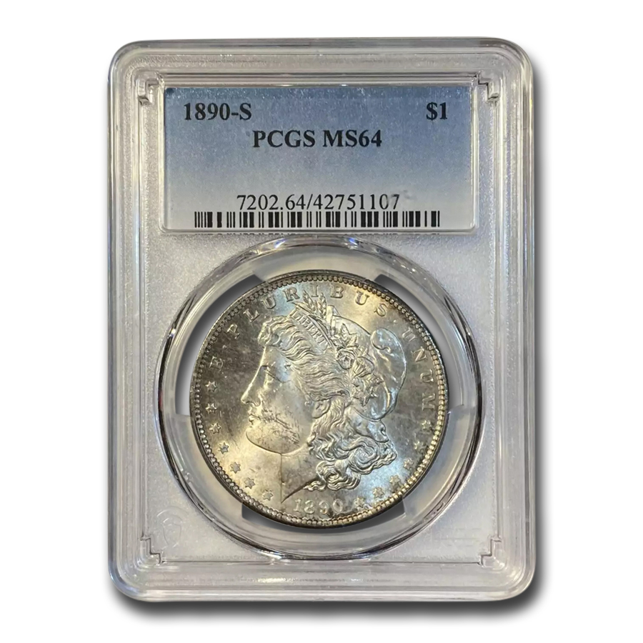 Buy 1890-S Morgan Dollar MS-64 PCGS (Toned)