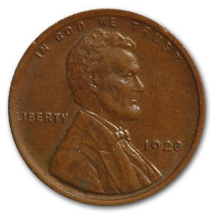 Buy 1920 Lincoln Cent AU