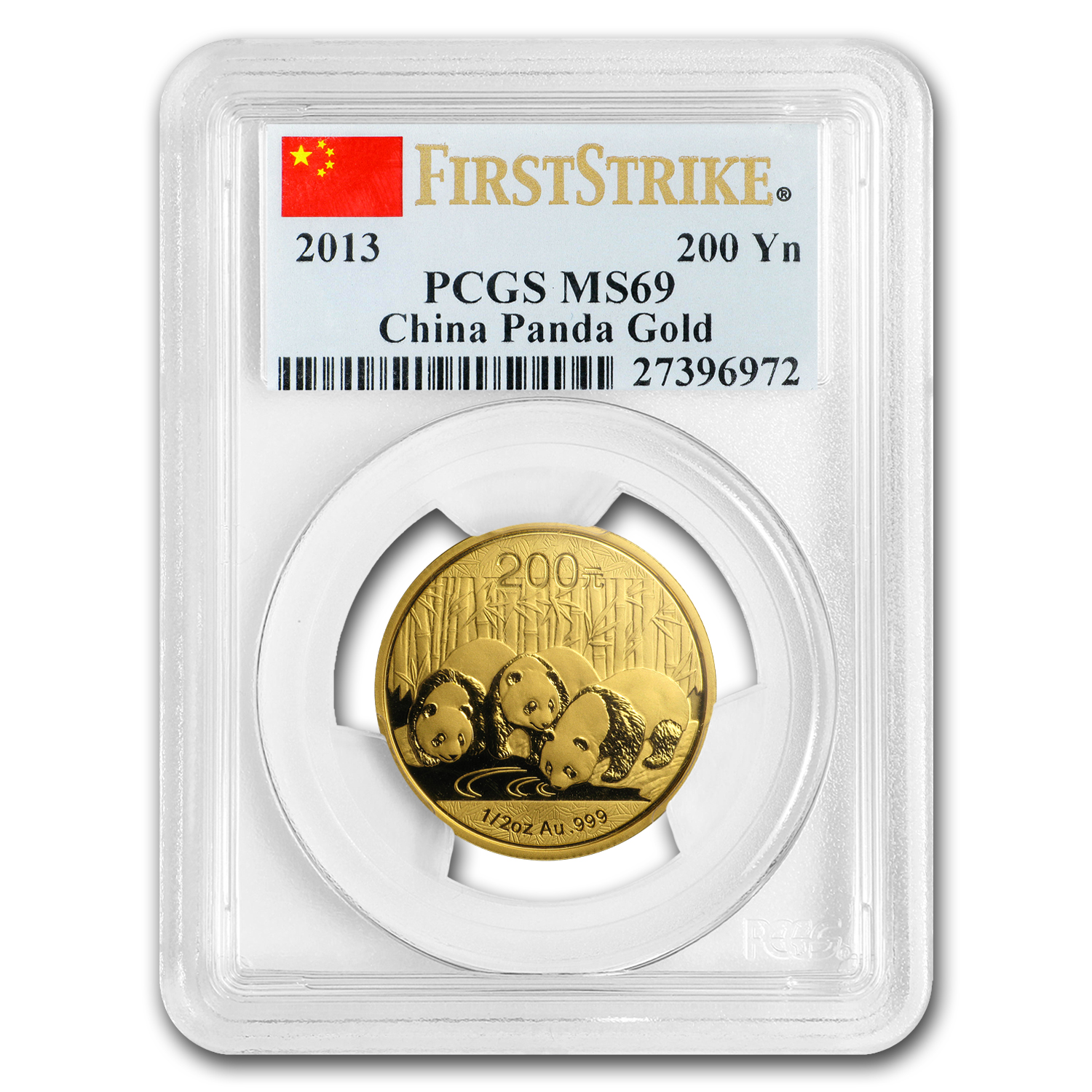 Buy 2013 China 1/2 oz Gold Panda MS-69 PCGS (FS) - Click Image to Close