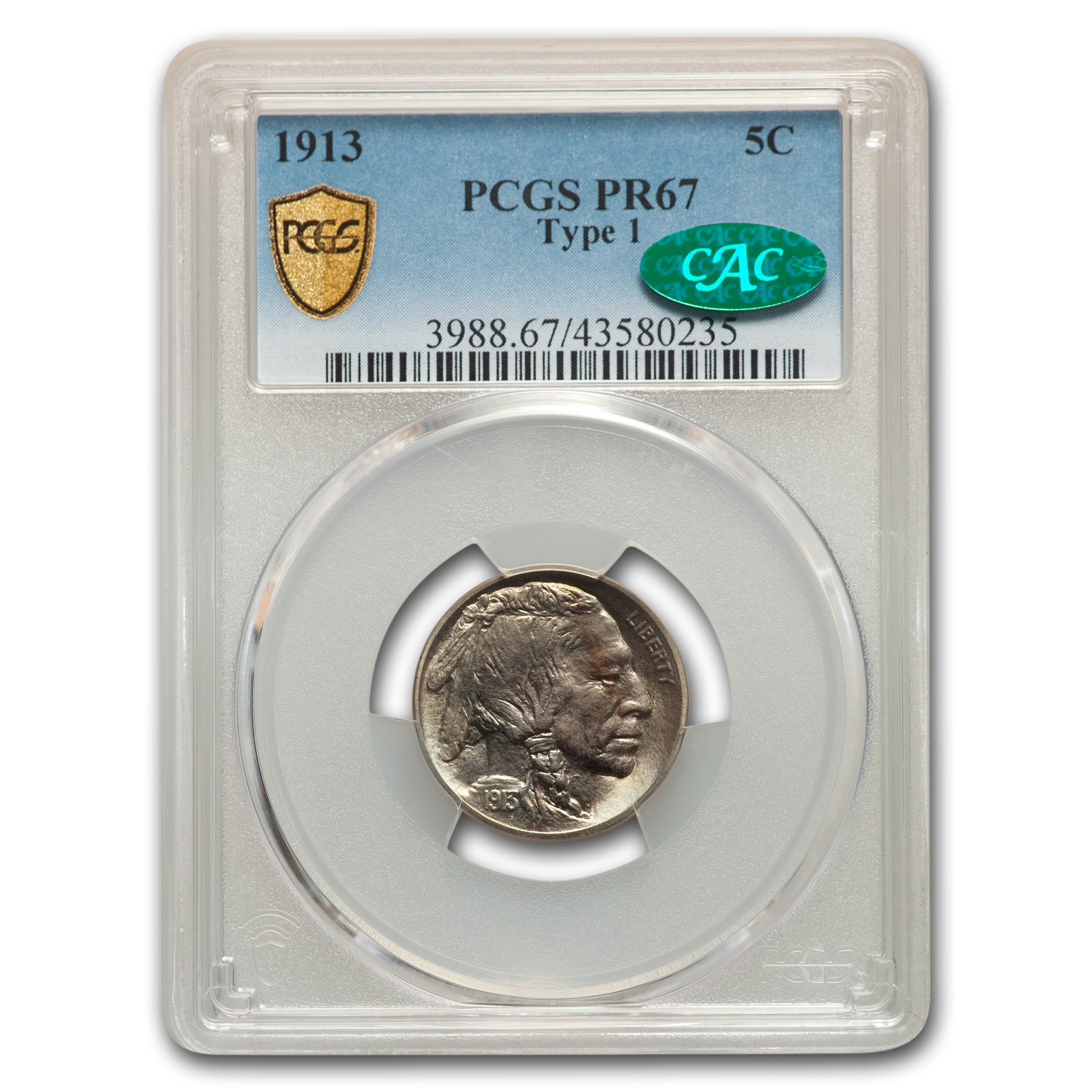 Buy 1913 Buffalo Nickel Type I PR-67 PCGS CAC