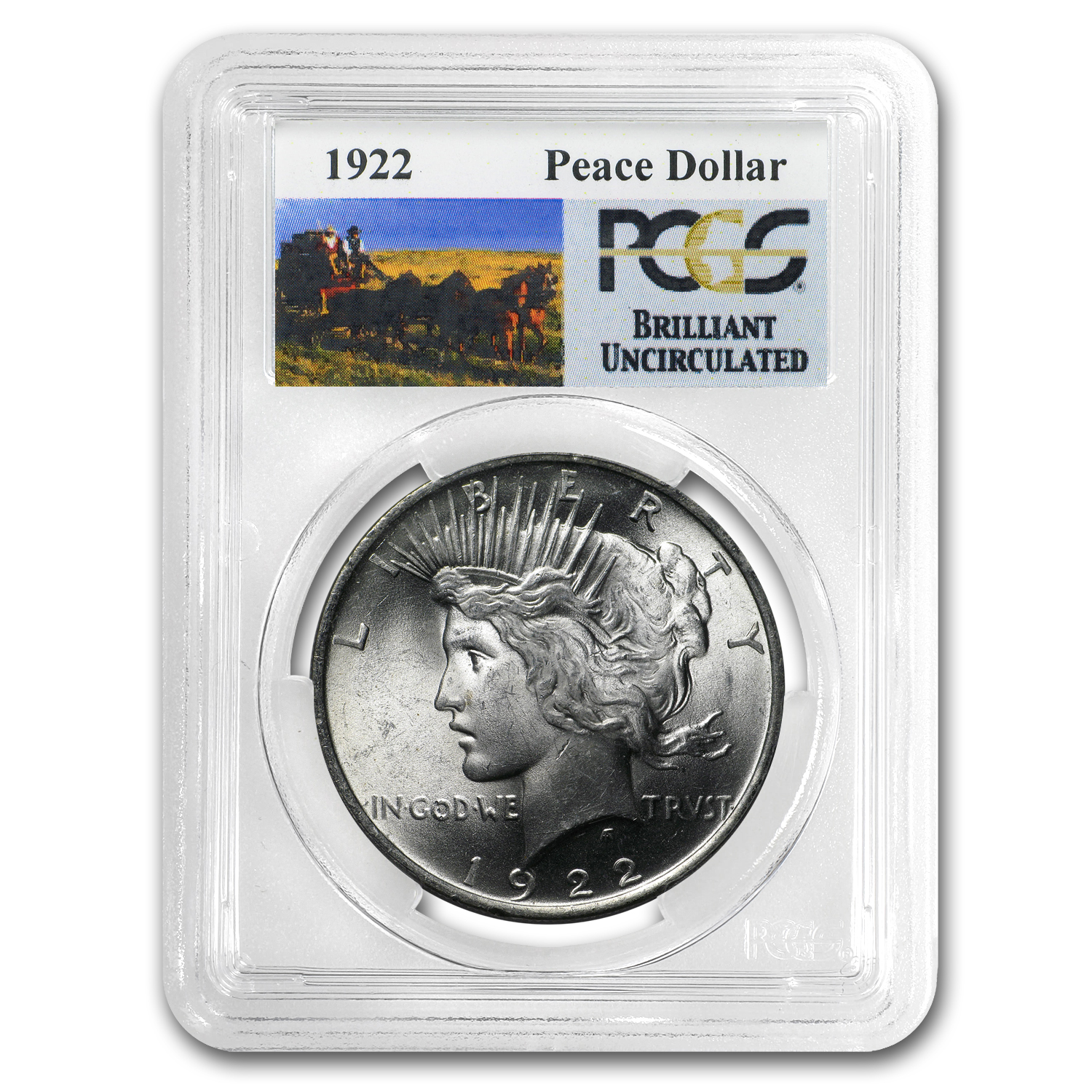 Buy 1922-1935 Stage Coach Peace Dollar BU PCGS