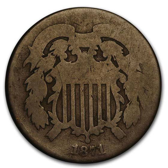 Buy 1871 Two Cent Piece AG - Click Image to Close