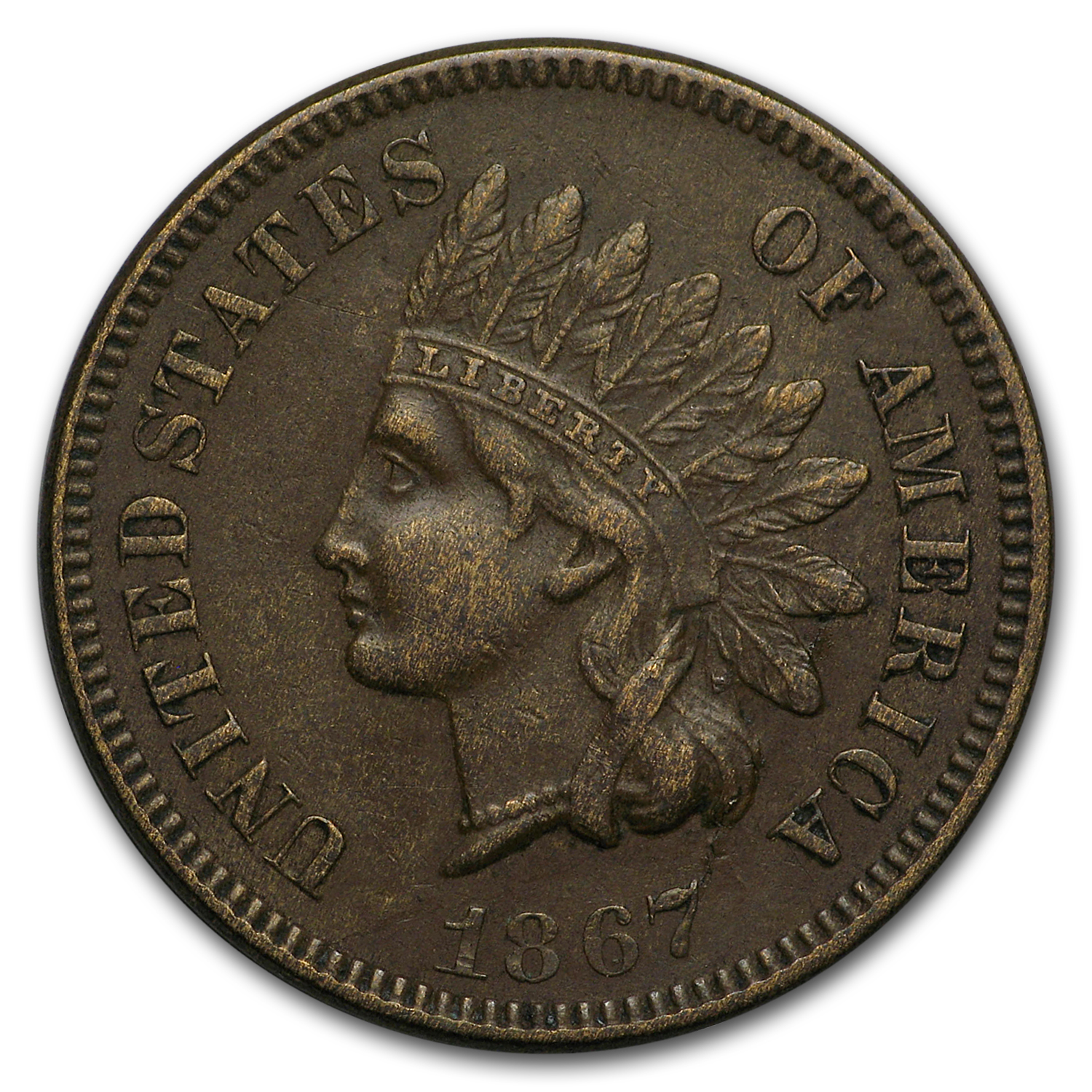 Buy 1867 Indian Head Cent XF