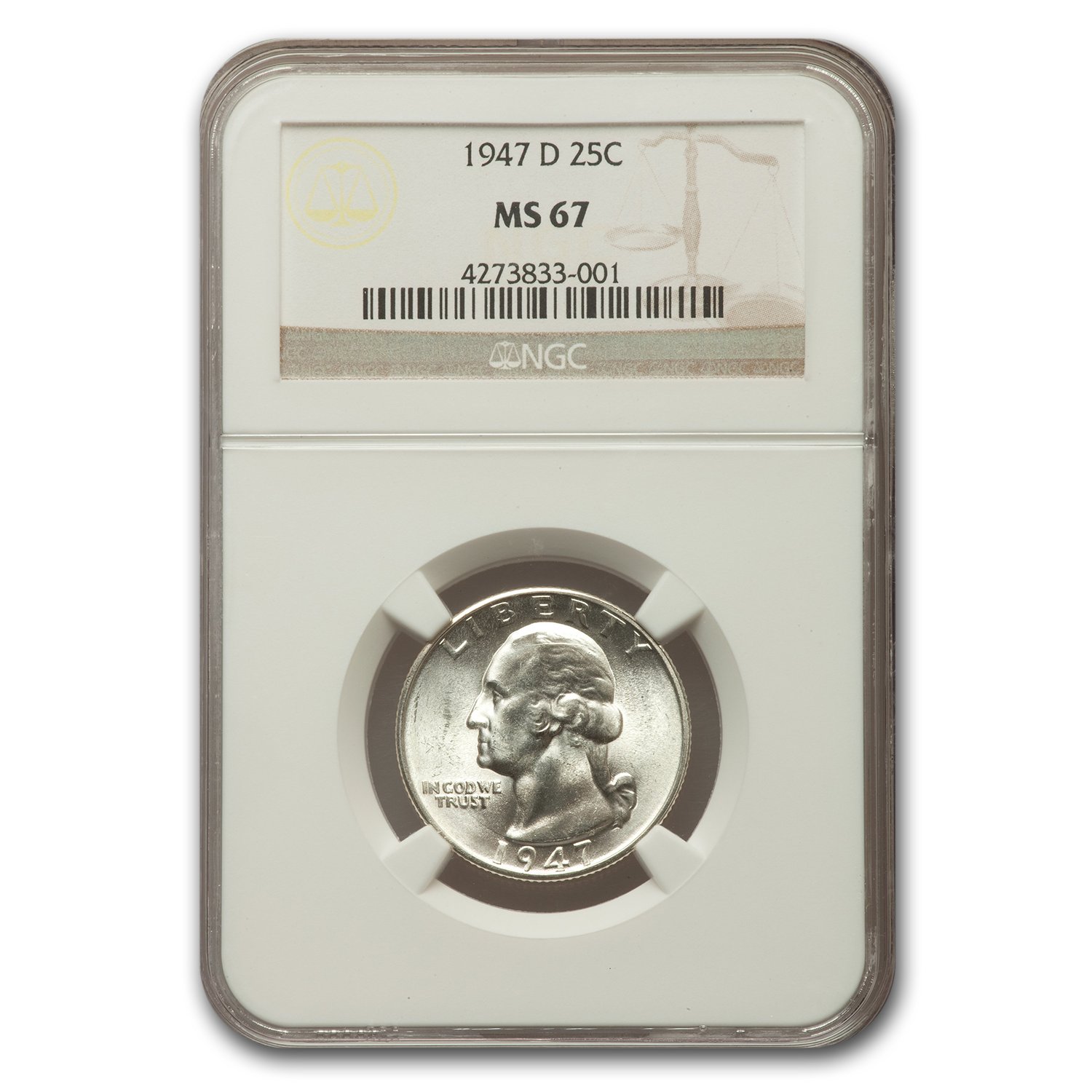 Buy 1947-D Washington Quarter MS-67 NGC