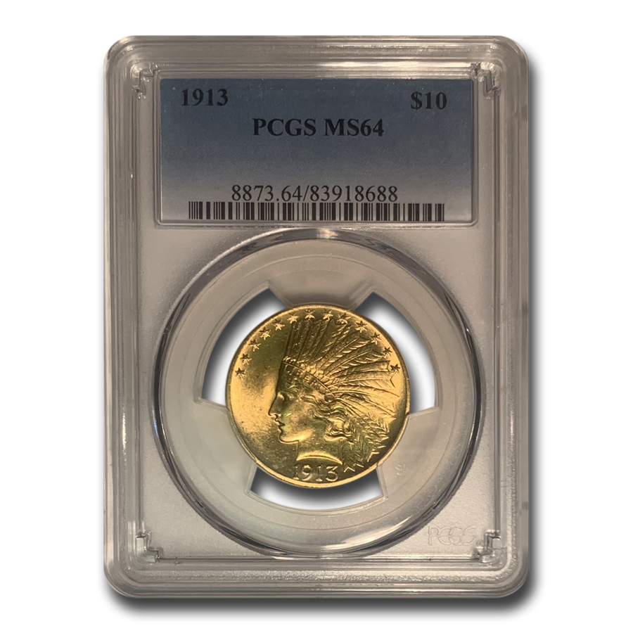 Buy 1913 $10 Indian Gold Eagle MS-64 PCGS