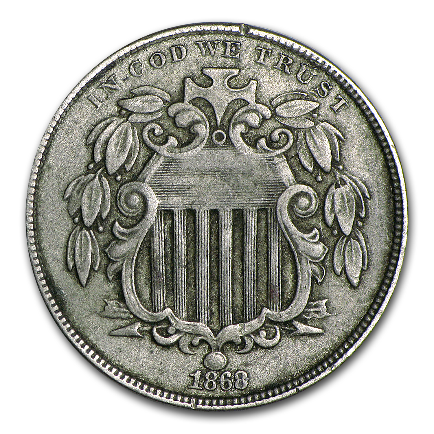 Buy 1868 Shield Nickel XF