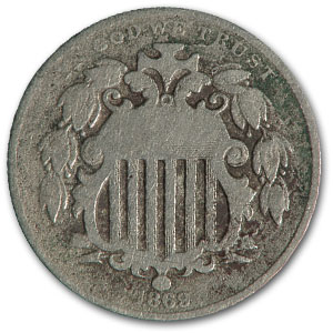 Buy 1869 Shield Nickel VG