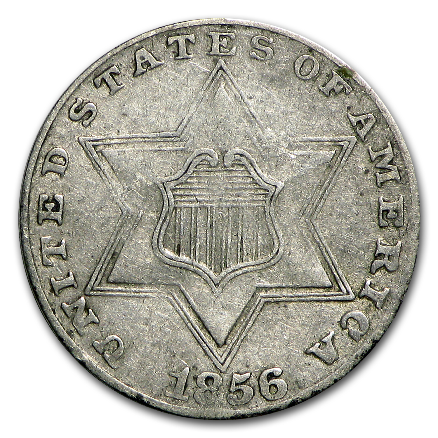 Buy 1856 Three Cent Silver VF - Click Image to Close