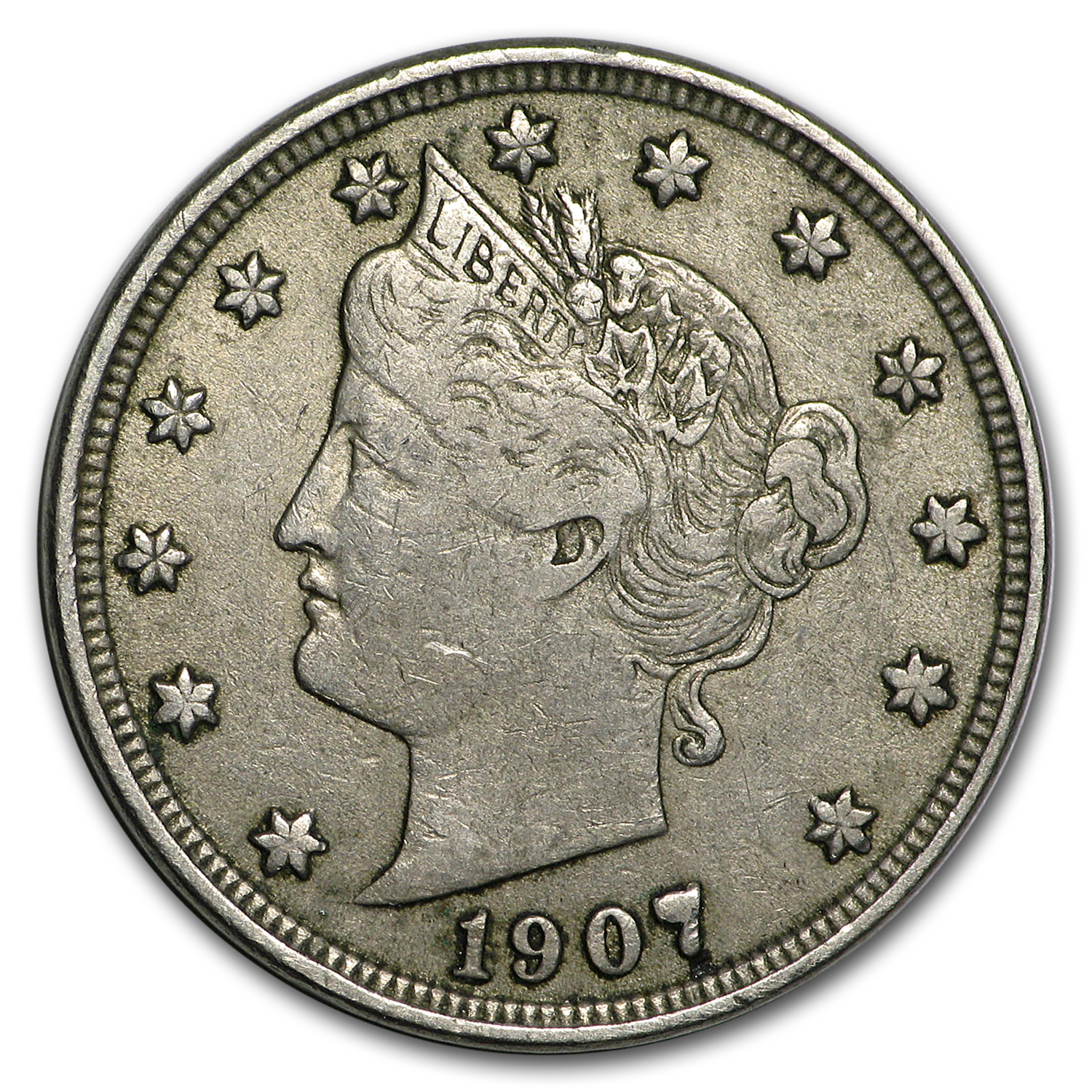 Buy 1907 Liberty Head V Nickel VF