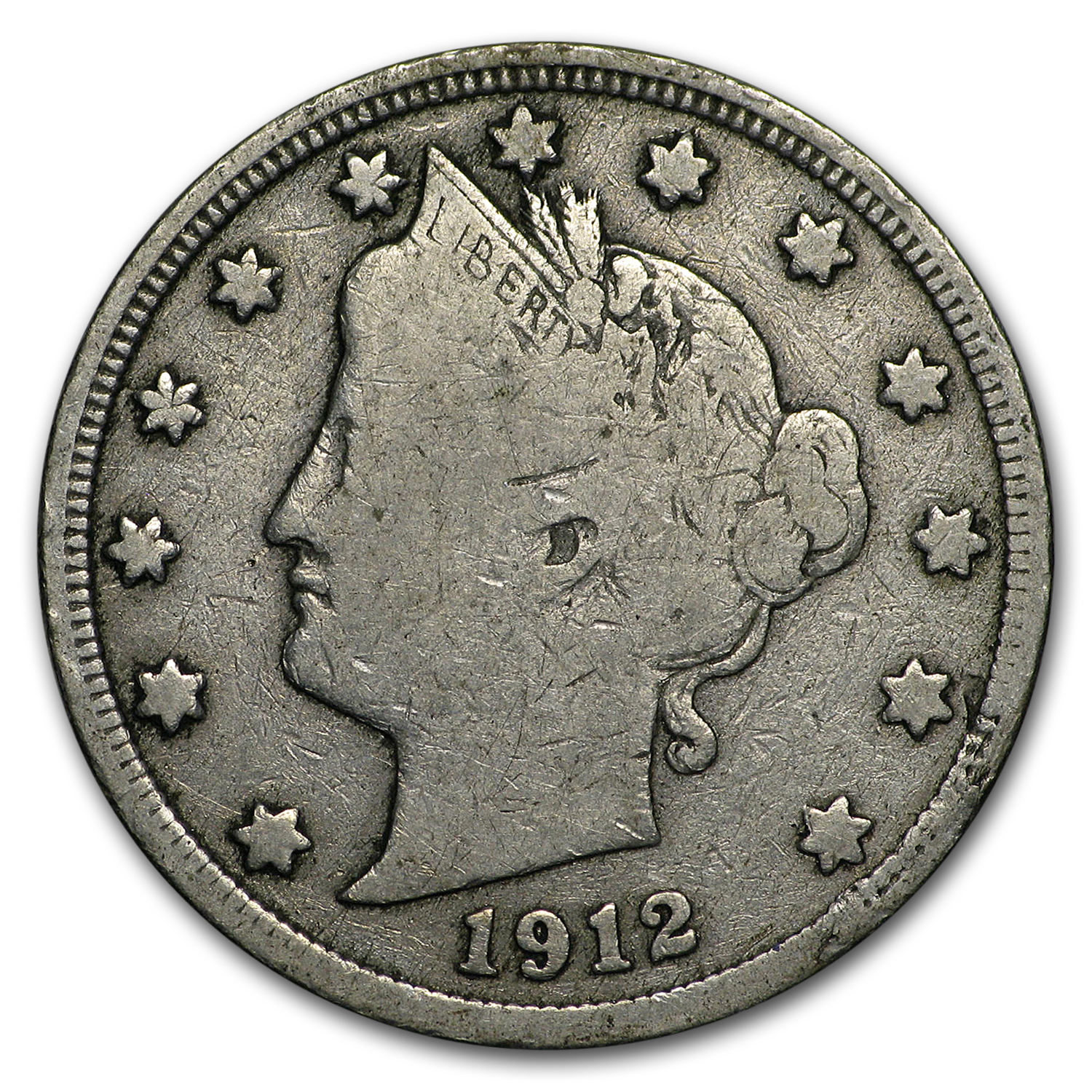 Buy 1912-S Liberty Head V Nickel Fine