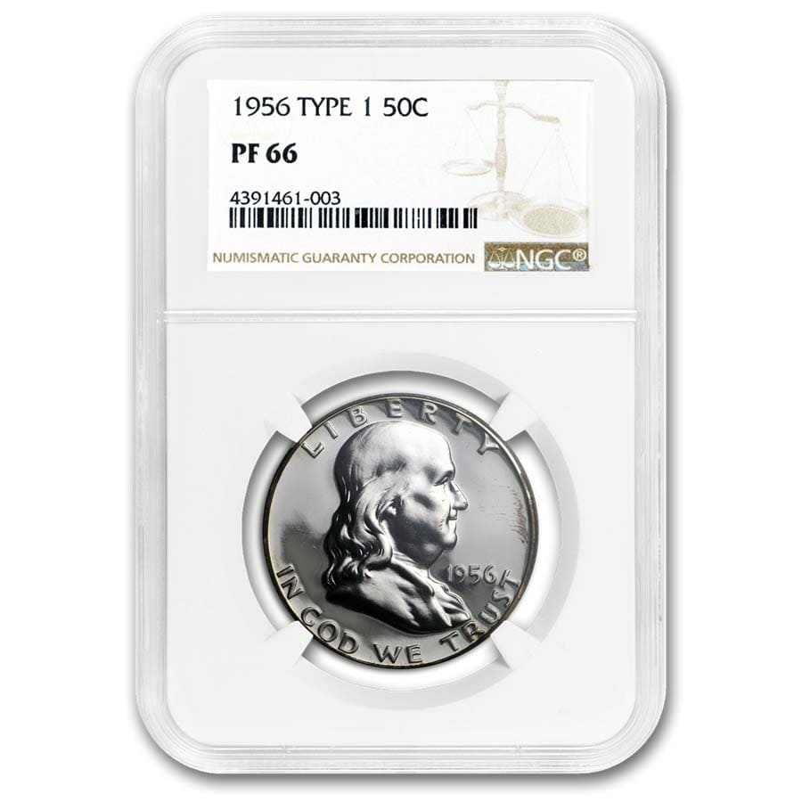 Buy 1956 Franklin Half Dollar Type-I PF-66 NGC