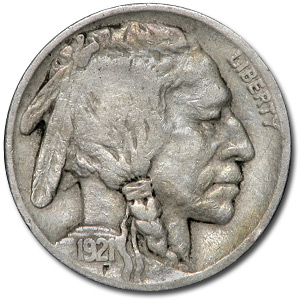 Buy 1921 Buffalo Nickel VF