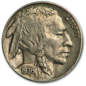 Buy 1936-S Buffalo Nickel AU