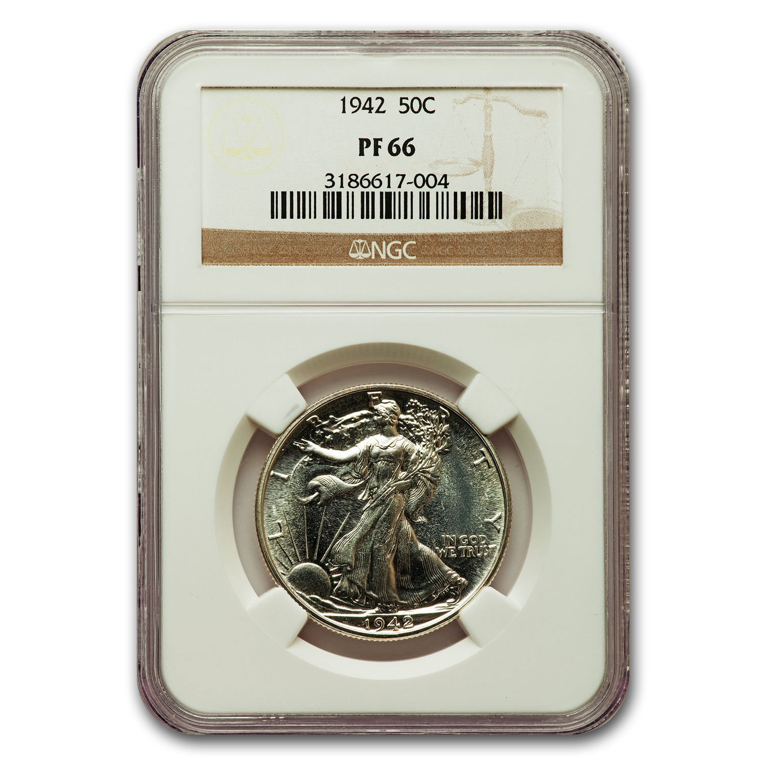 Buy 1942 Walking Liberty Half Dollar PF-66 NGC