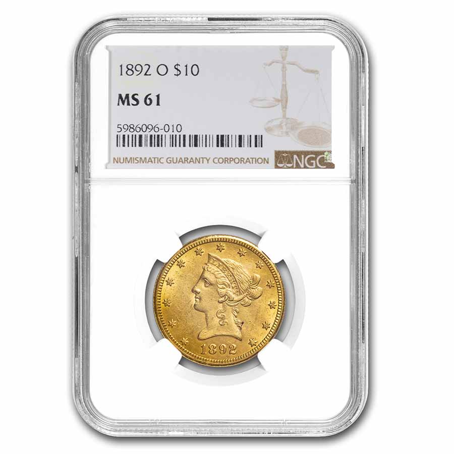 Buy 1892-O $10 Liberty Gold Eagle MS-61 NGC