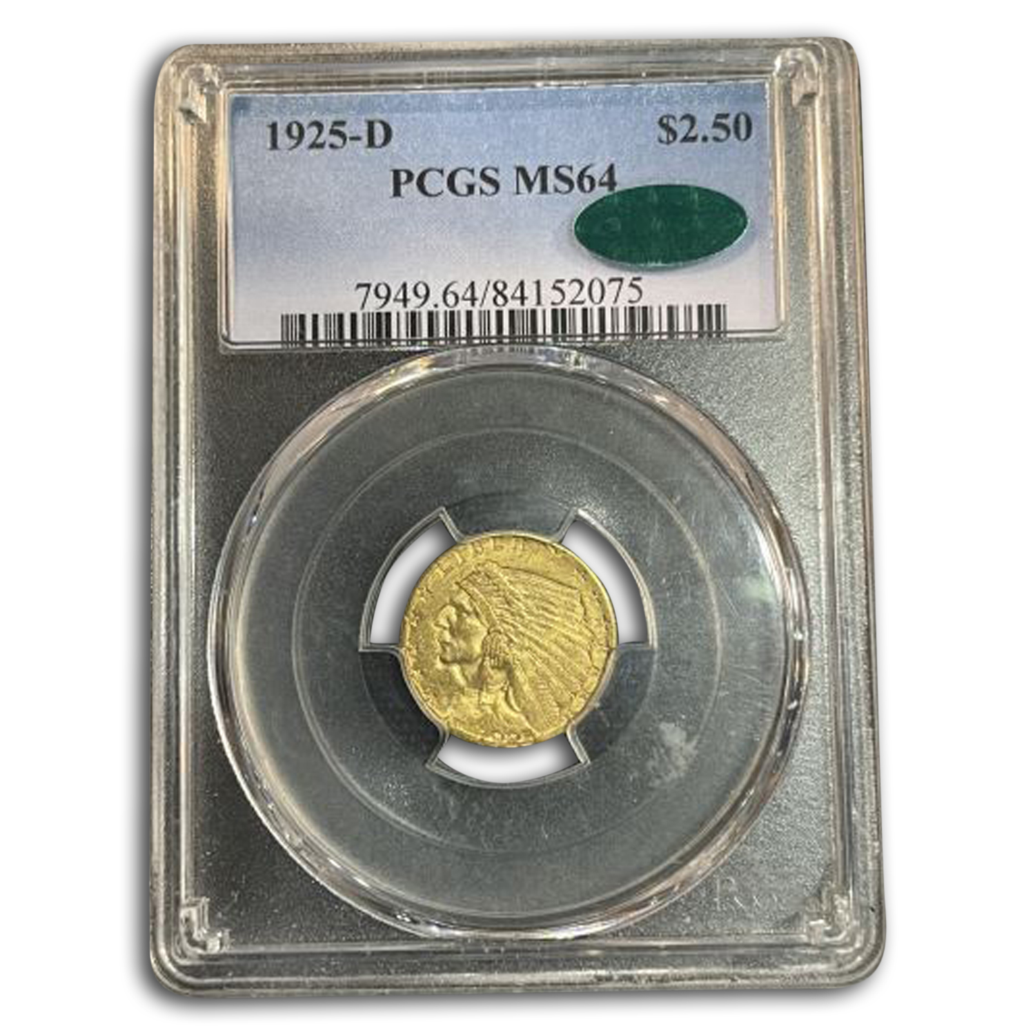 Buy 1925-D $2.50 Indian Gold Quarter Eagle MS-64 PCGS CAC
