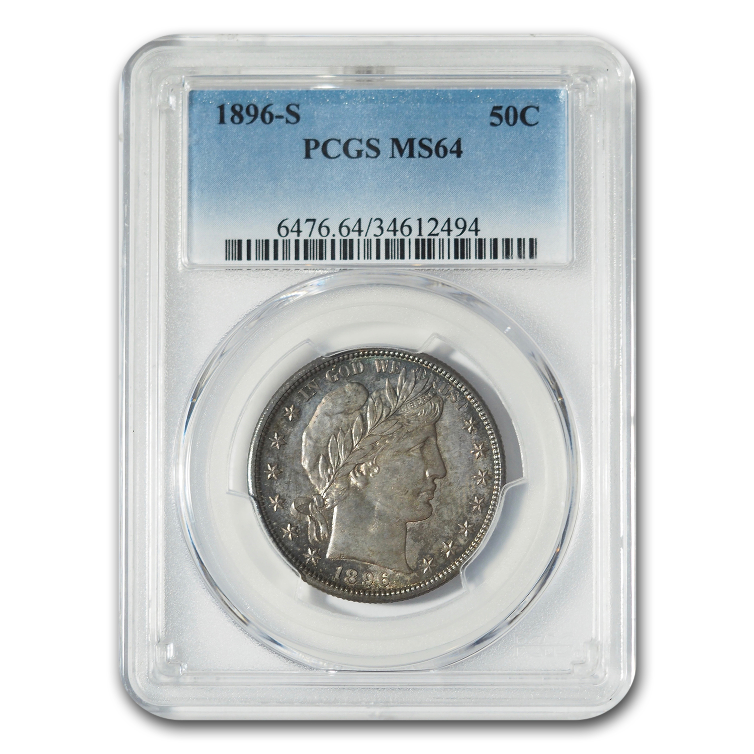 Buy 1896-S Barber Half Dollar MS-64 PCGS